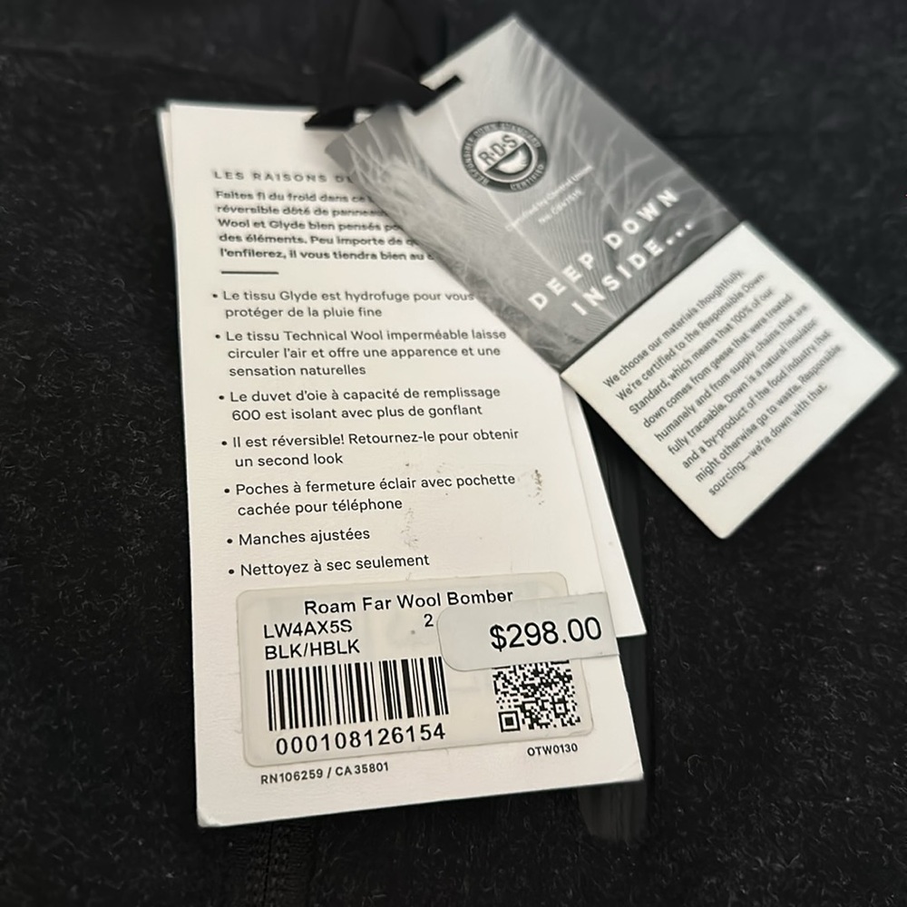 (2) Reversible lululemon winter bomber jacket - Picture 3 of 8